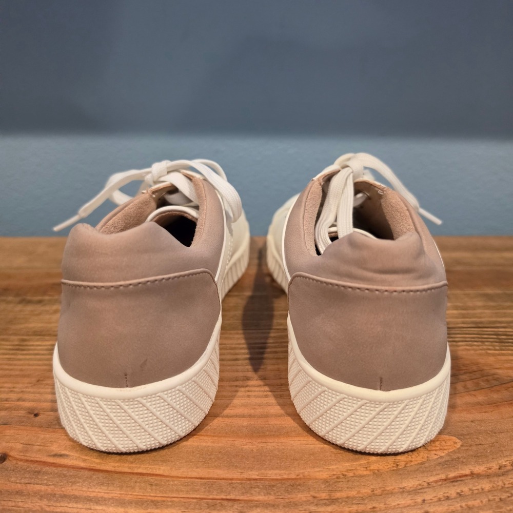 Soul Naturalizer Womens Sneaker‎ White Tan Lace Up Casual Low Top Shoes 8 - Picture 4 of 11